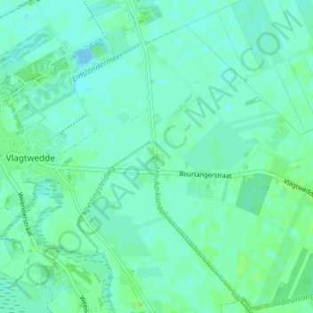 Topografische kaart Weite, hoogte, reliëf