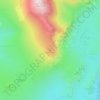 Topografische kaart Slight Side, hoogte, reliëf