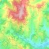 Topografische kaart San Marino, hoogte, reliëf