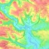 Topografische kaart Kerben, hoogte, reliëf