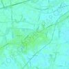 Topografische kaart Mira Porte, hoogte, reliëf