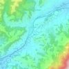 Topografische kaart Alpach, hoogte, reliëf
