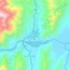 Topografische kaart Santiago de Cotagaita, hoogte, reliëf