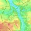 Topografische kaart Penzendorf, hoogte, reliëf