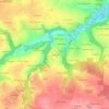 Topografische kaart Coët Bugat, hoogte, reliëf