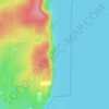 Topografische kaart Дельфин, hoogte, reliëf