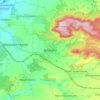 Topografische kaart Iphofen, hoogte, reliëf