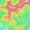 Topografische kaart Quarazzana, hoogte, reliëf