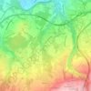 Topografische kaart Grossaz, hoogte, reliëf