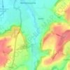 Topografische kaart Walton, hoogte, reliëf