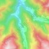 Topografische kaart La Ruse d'En Haut, hoogte, reliëf