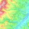 Topografische kaart Le Sudieu, hoogte, reliëf