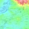 Topografische kaart Le Génandre, hoogte, reliëf