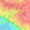 Topografische kaart La Graindorgeais, hoogte, reliëf