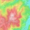 Topografische kaart Hyverneresse, hoogte, reliëf