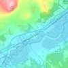 Topografische kaart Lynchat, hoogte, reliëf