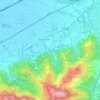 Topografische kaart Vicomune, hoogte, reliëf