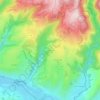 Topografische kaart Ayrolles, hoogte, reliëf