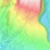 Topografische kaart Le Tapage, hoogte, reliëf