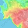 Topografische kaart Lann ar Cleis, hoogte, reliëf