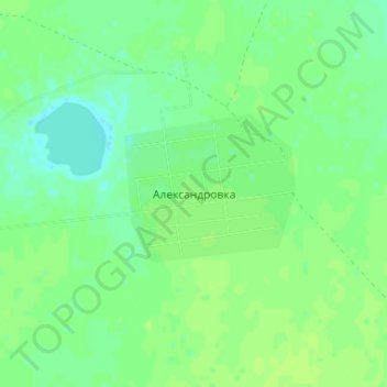Topografische kaart Александровка, hoogte, reliëf