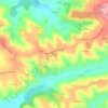 Topografische kaart La Gaffe, hoogte, reliëf