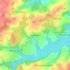 Topografische kaart Zadelsdorf, hoogte, reliëf