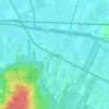 Topografische kaart Overberg, hoogte, reliëf