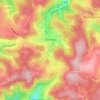 Topografische kaart Tütebelle, hoogte, reliëf