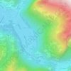 Topografische kaart Les Traversants, hoogte, reliëf