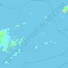 Topografische kaart Tancolaiuan Island, hoogte, reliëf