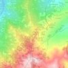 Topografische kaart Ca' Bardone, hoogte, reliëf
