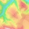 Topografische kaart Har Reihan, hoogte, reliëf