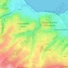 Topografische kaart Les Noires Mares, hoogte, reliëf