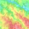 Topografische kaart Les Champs, hoogte, reliëf