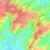 Topografische kaart Hameau des Papins, hoogte, reliëf