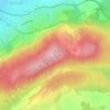 Topografische kaart Mont de Mamirolle, hoogte, reliëf