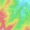 Topografische kaart Corchia, hoogte, reliëf