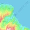 Topografische kaart Cidade das Pombas, hoogte, reliëf