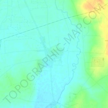 Topografische kaart Dabeq, hoogte, reliëf