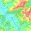 Topografische kaart Pieve, hoogte, reliëf