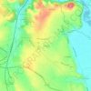 Topografische kaart La Chaux, hoogte, reliëf