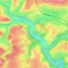 Topografische kaart La Valette, hoogte, reliëf