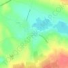 Topografische kaart Las Norias de Daza, hoogte, reliëf