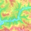 Topografische kaart La Berrie, hoogte, reliëf