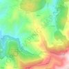 Topografische kaart Monte Frio, hoogte, reliëf