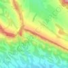 Topografische kaart Sierras, hoogte, reliëf