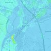 Topografische kaart Spaarndam, hoogte, reliëf