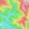 Topografische kaart Les Sausses, hoogte, reliëf