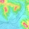 Topografische kaart Vergaiolo, hoogte, reliëf